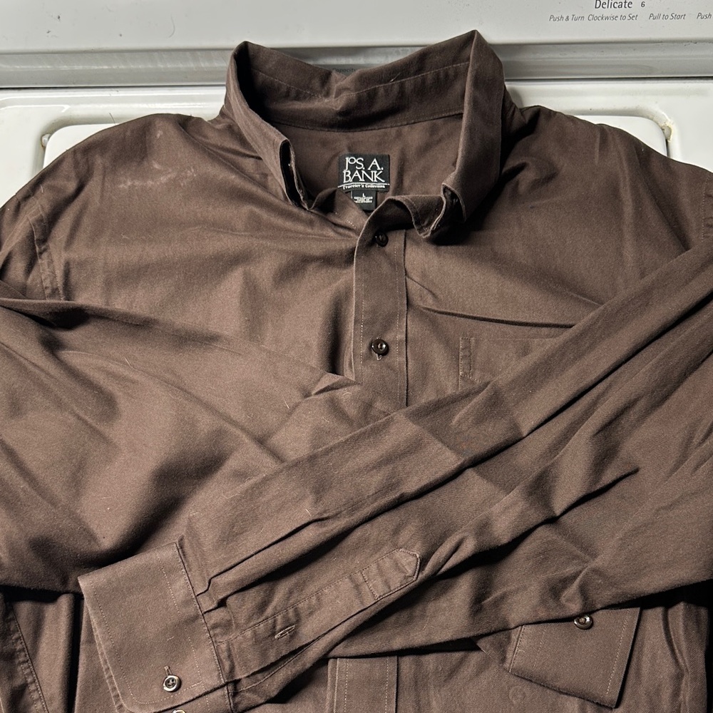 Jos. A. Bank Men's Dark Brown Shirt Jacket
